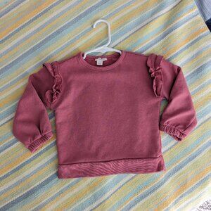 ⭐ Crewcuts pink terry sweatshirt size XXS (2-3T)